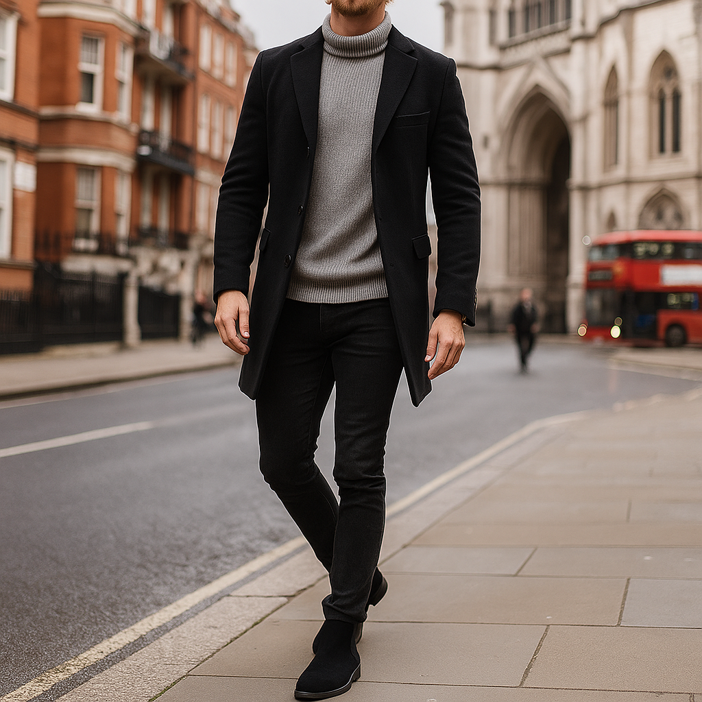 Suede Chelsea boot with elastic side panels, pull tab, and low heel design.